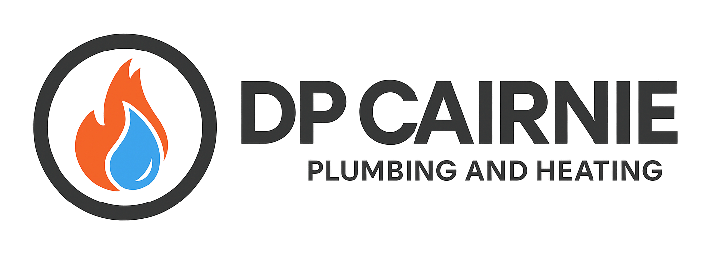 d p cairnie plumbing heating and gas logo upscaled transparent margin 0pct
